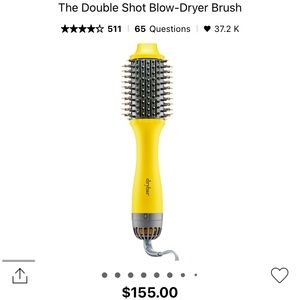 The Drybar Double shot blow dryer brush, nwot